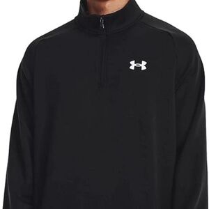 Under Armour Men's Armour Fleece ¼ Zip Active Pullover Black, Size XL
